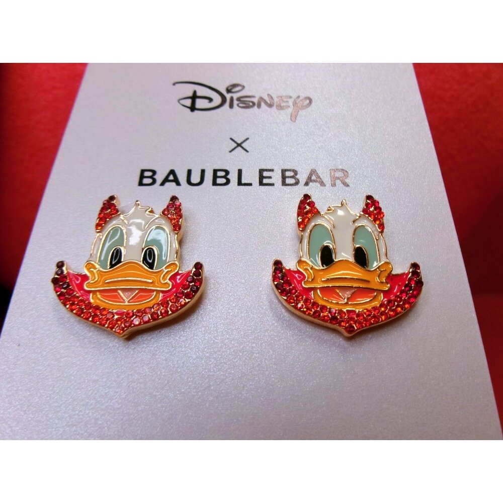 Disney X BaubleBar Donald Duck Devil Earrings